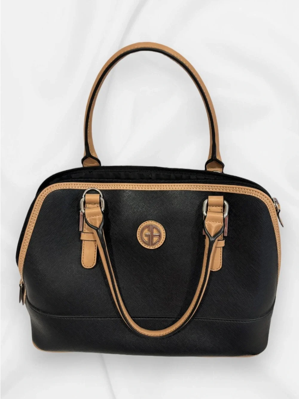 Black and Tan Women's Satchel Handbag